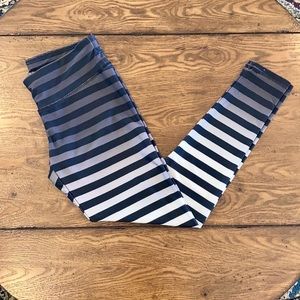 Black & White Striped Leggings